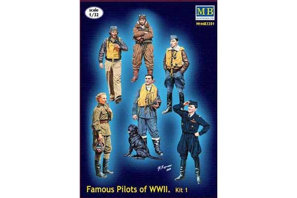 Известные пилоты Второй мировой войны (Master Box 3201) 1/32 Известные пилоты Второй мировой войны (Master Box 3201) 1/32