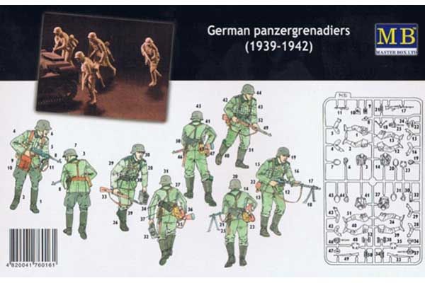 Немецкие панцергренадеры, 1939-1942 г. (Master Box 3513) 1/35