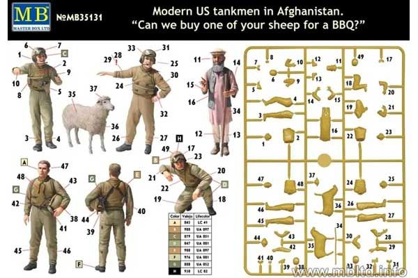 Современные американские танкисты в Афганистане (Master Box 35131) 1/35