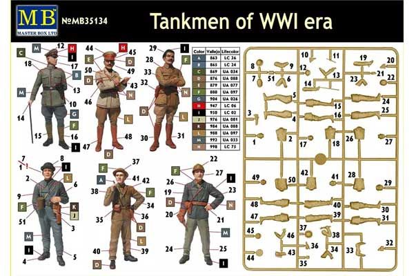 Танкисты, Первая мировая война (Master Box 35134) 1/35