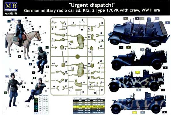 Sd. Kfz. 2 Type 170VK з фігурами (Master Box 35151) 1/35