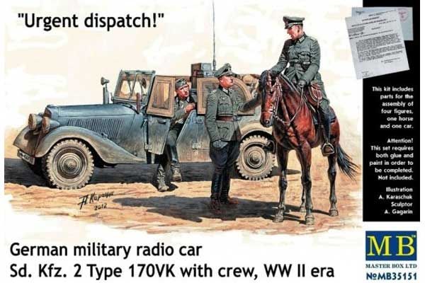 Sd. Kfz. 2 Type 170VK с фигурами (Master Box 35151) 1/35