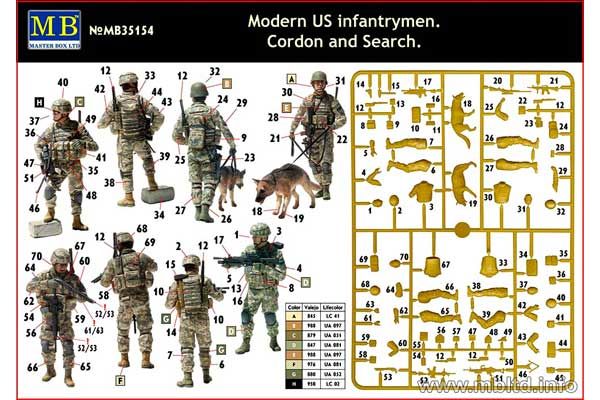 Сучасні піхотинці США. Зачистка (Master Box 35154) 1/35