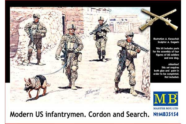 Современные пехотинци США. Зачистка (Master Box 35154) 1/35 Современные пехотинци США. Зачистка (Master Box 35154) 1/35
