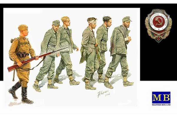 Немецкие военнопленные 1944г. (MASTER BOX 3517) 1/35 Немецкие военнопленные 1944г. (MASTER BOX 3517) 1/35