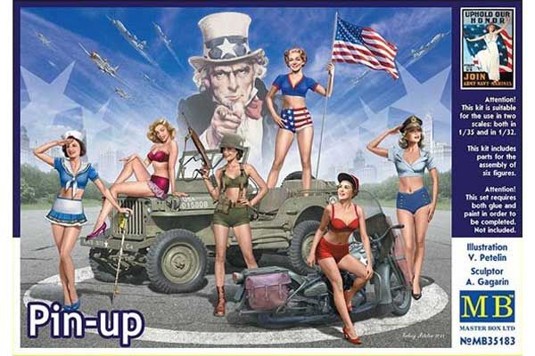 Pin-up. Хорошенькие девушки (Master Box 35183) 1/35 Pin-up. Хорошенькие девушки (Master Box 35183) 1/35