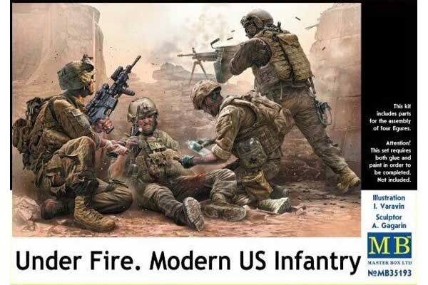 Под огнем. Современная пехота США (Mastrer Box 35193) 1/35 Под огнем. Современная пехота США (Mastrer Box 35193) 1/35