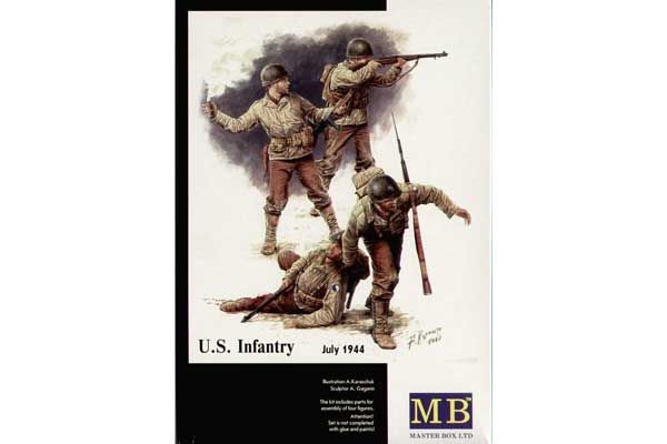 Пехота США, июль 1944 г. (Master Box 3521) 1/35 Пехота США, июль 1944 г. (Master Box 3521) 1/35