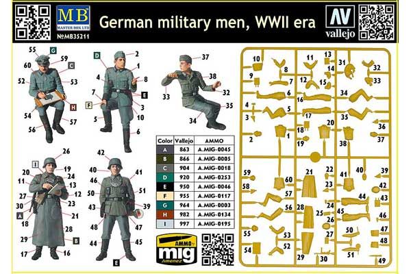 Німецькі військові, період 2СВ (Master Box 35211) 1/35