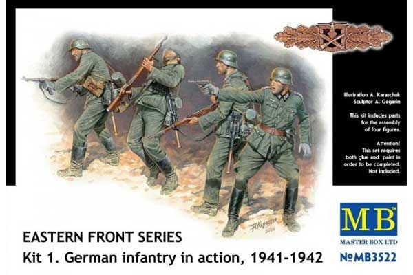 Германская пехота в бою лето 1941-1942 (Master Box 3522) 1/35 Германская пехота в бою лето 1941-1942 (Master Box 3522) 1/35