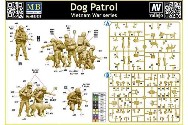 Собачий патруль (Master Box 35238) 1/35