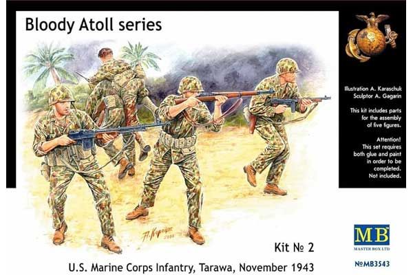 Морская пехота, Тарава 1943 г. (MAster Box 3543) 1/35 Морская пехота, Тарава 1943 г. (MAster Box 3543) 1/35