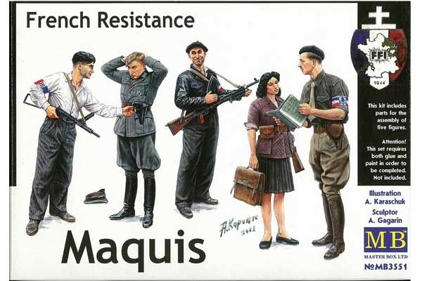 Бойцы французского Сопротивления «Маки» (MAster Box 3551) 1/35 Бойцы французского Сопротивления «Маки» (MAster Box 3551) 1/35