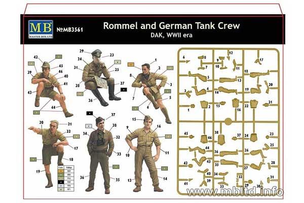 Роммель з танковим екіпажем (Master Box 3561) 1/35