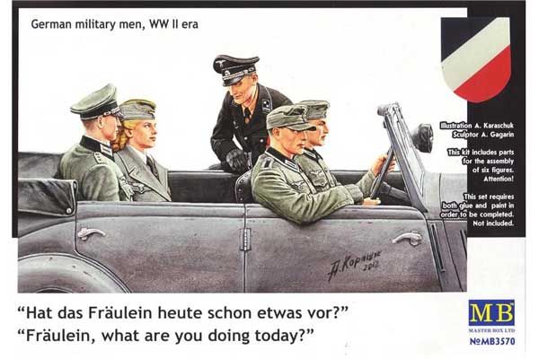 "Что делаете сегодня, мадам?". Немецкие военные (Master Box 3570) 1/35 "Что делаете сегодня, мадам?". Немецкие военные (Master Box 3570) 1/35