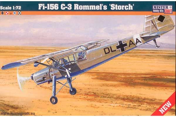 Fiesler Fi-156 C-3 "Rommel's Storch" (Mister Craft D204) 1/72