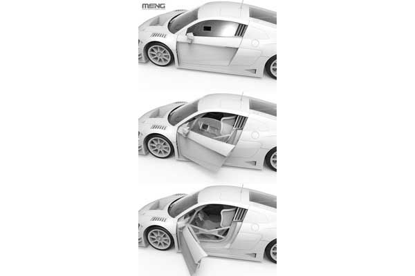 Audi R8 LMS GT3 EVO II B-Quik Absolute Racing (Meng CS-011) 1/24