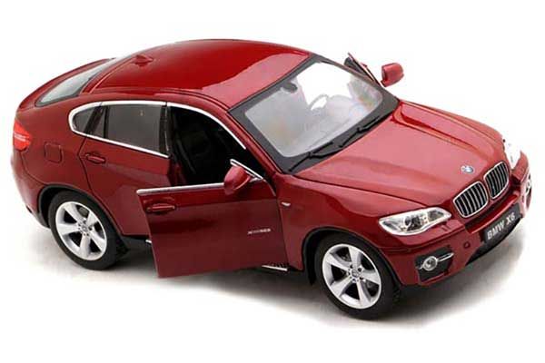 Машинка р/у 1:24 Meizhi лиценз. BMW X6 металлическая (красная)