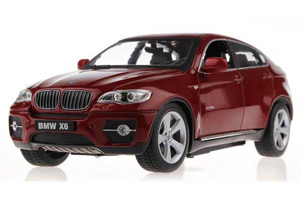 Машинка р/у 1:24 Meizhi лиценз. BMW X6 металлическая (красная)