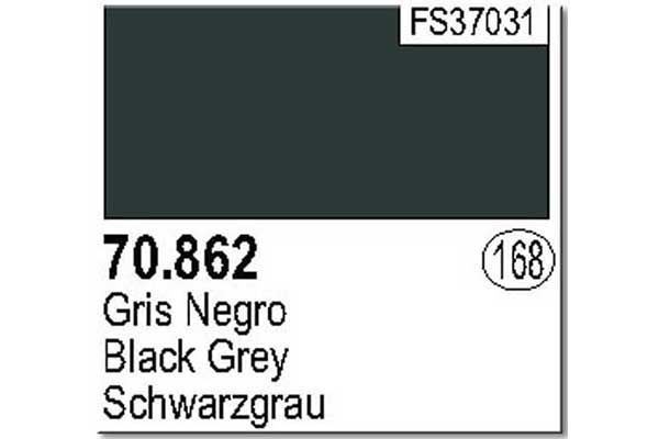 Фарба акрилова "Model Color" 168 чорно-сірий Vallejo 70862