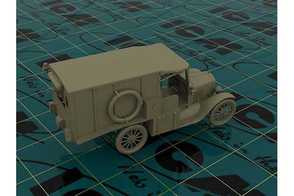 Санитарный автомобиль Модель Т 1917 г (ICM 35662) 1/35