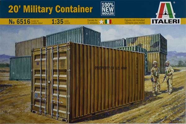 20-футовый военный контейнер (ITALERI 6516) 1/35 20-футовый военный контейнер (ITALERI 6516) 1/35