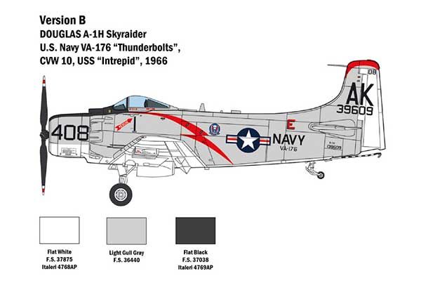 A-1H Skyraider (ITALERI 2788) 1/48