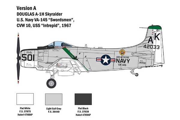 A-1H Skyraider (ITALERI 2788) 1/48