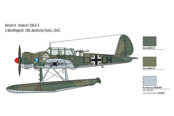 Arado AR 196 A-3 (ITALERI 2784) 1/48