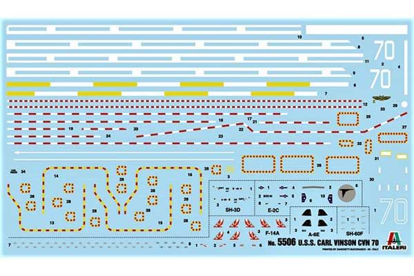 U.S.S. CARL VINSON CVN-70 (1999) (ITALERI 5506) 1/720