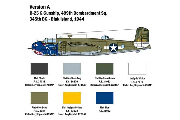 B-25G Mitchell (ITALERI 2787) 1/48