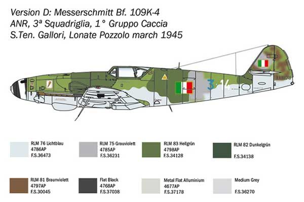 Bf 109 K-4 (ITALERI 2805) 1/48