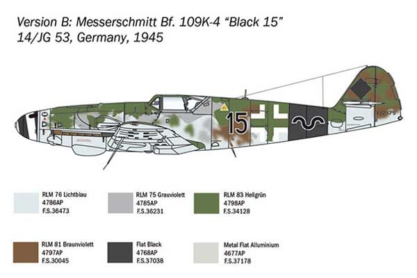 Bf 109 K-4 (ITALERI 2805) 1/48