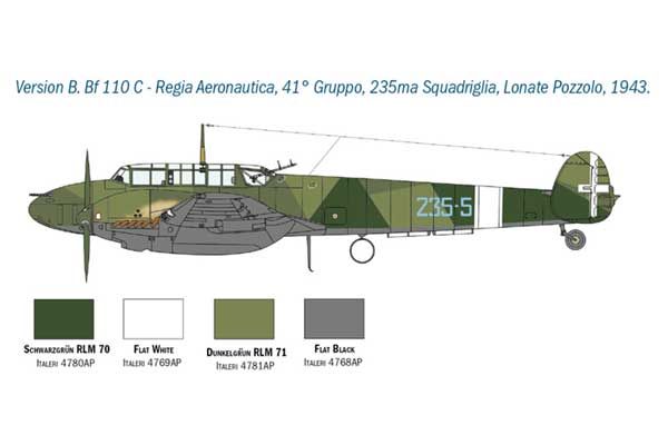 Bf 110 C/D (ITALERI 2794) 1/48