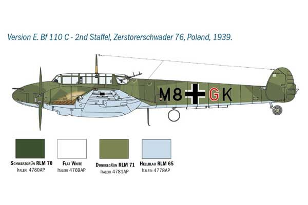 Bf 110 C/D (ITALERI 2794) 1/48