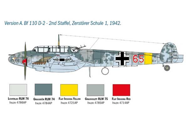 Bf 110 C/D (ITALERI 2794) 1/48