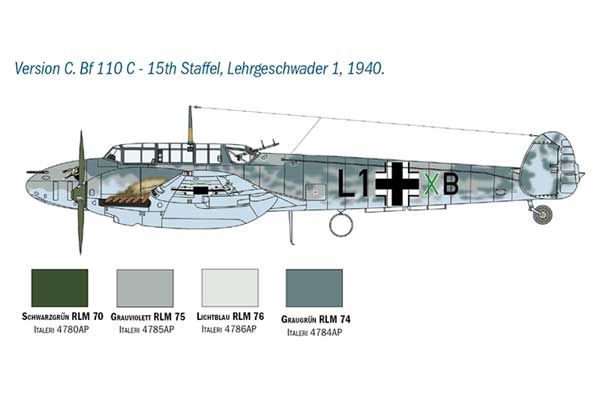 Bf 110 C/D (ITALERI 2794) 1/48