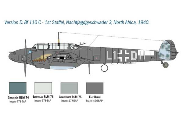 Bf 110 C/D (ITALERI 2794) 1/48