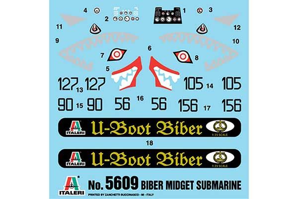 Biber Midget Submarine (ITALERI 5609) 1/35