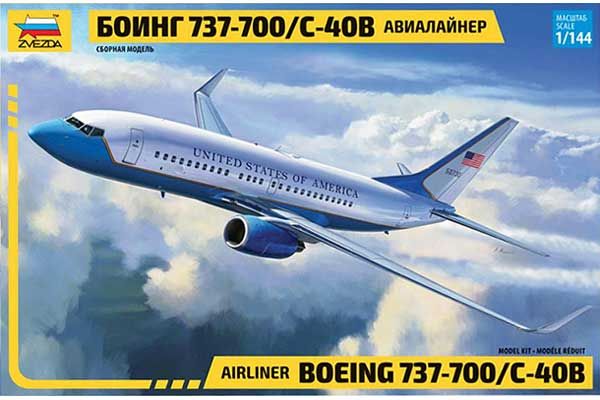 Boeing 737-700 C-40B (ZVEZDA 7027) 1/144