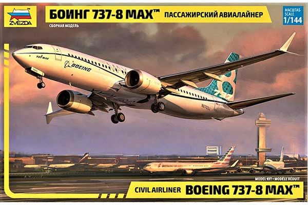 Boeing 737-8 MAX (ZVEZDA 7026) 1/144