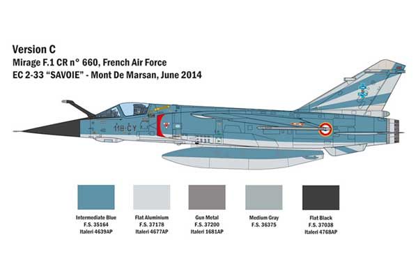 Bye-Bye Mirage F1 (ITALERI 2790) 1/48