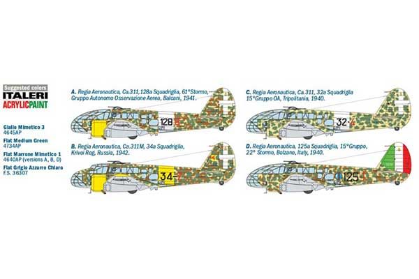 Caproni Ca.311/311M (ITALERI 1390) 1/72
