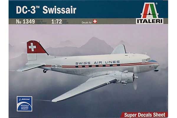 DC - 3 Swissair (ITALERI 1349) 1/72 DC - 3 Swissair (ITALERI 1349) 1/72