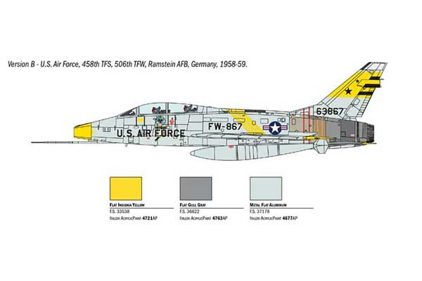 F-100 Super Sabre (ITALERI 1398) 1/72