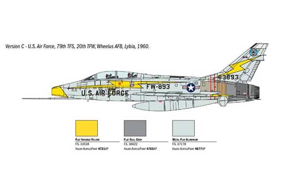 F-100 Super Sabre (ITALERI 1398) 1/72