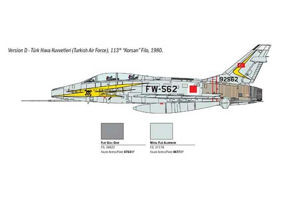 F-100 Super Sabre (ITALERI 1398) 1/72
