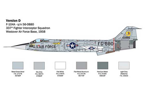 F-104 Starfighter A/C (ITALERI 2515) 1/32