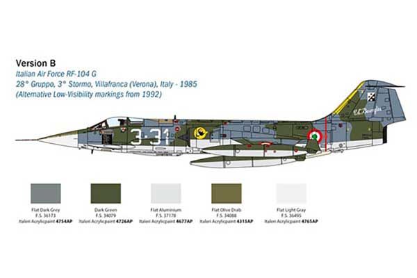 F-104 Starfighter G/S (ITALERI 2514) 1/32