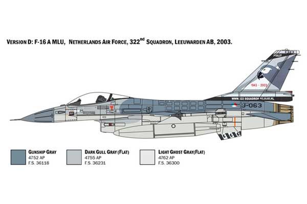 F-16 A Fighting Falcon (ITALERI 2786) 1/48